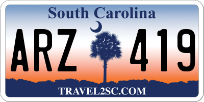 SC license plate ARZ419