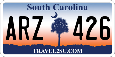 SC license plate ARZ426