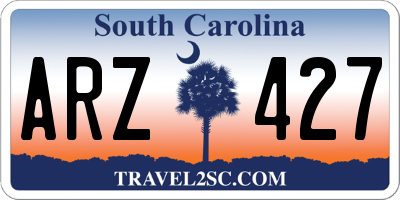 SC license plate ARZ427