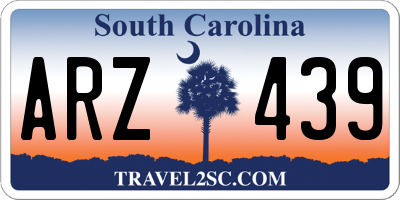 SC license plate ARZ439