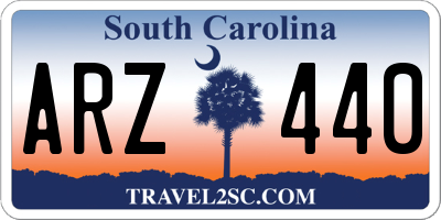 SC license plate ARZ440