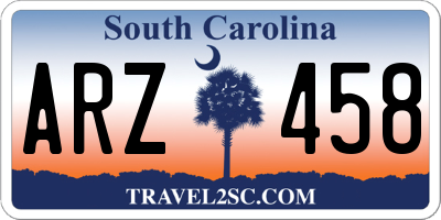 SC license plate ARZ458