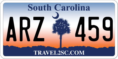 SC license plate ARZ459