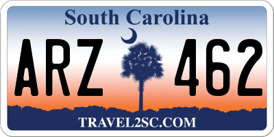 SC license plate ARZ462