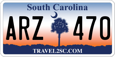SC license plate ARZ470