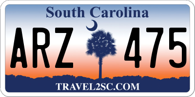 SC license plate ARZ475
