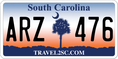 SC license plate ARZ476