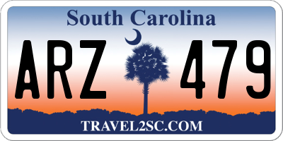 SC license plate ARZ479
