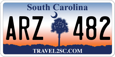 SC license plate ARZ482