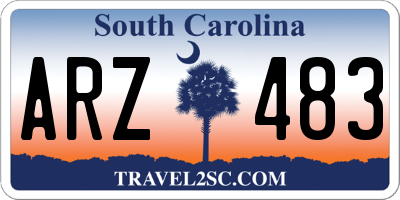 SC license plate ARZ483