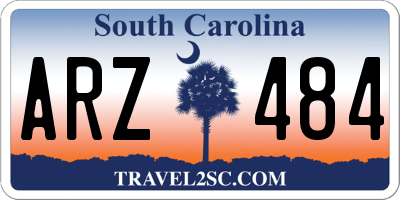 SC license plate ARZ484
