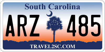 SC license plate ARZ485