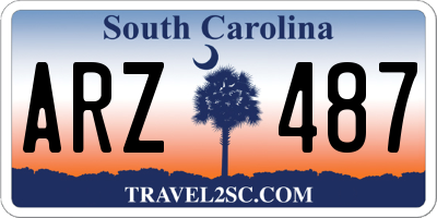 SC license plate ARZ487