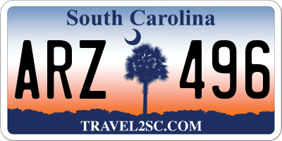 SC license plate ARZ496