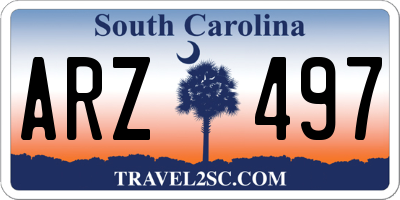 SC license plate ARZ497