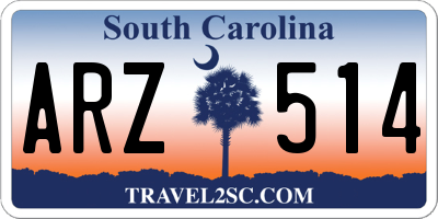 SC license plate ARZ514