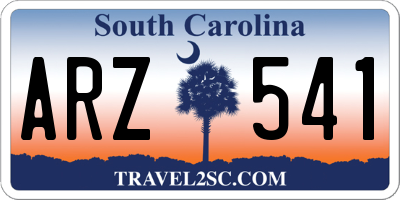 SC license plate ARZ541