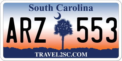 SC license plate ARZ553
