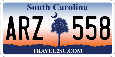 SC license plate ARZ558