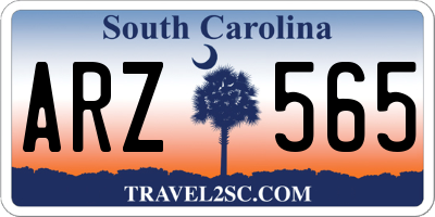 SC license plate ARZ565