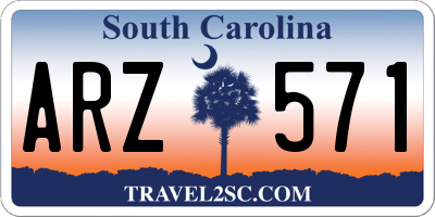 SC license plate ARZ571