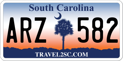 SC license plate ARZ582