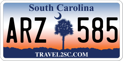 SC license plate ARZ585