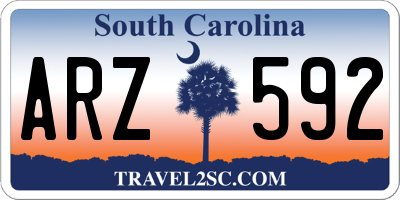 SC license plate ARZ592
