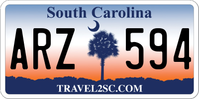 SC license plate ARZ594