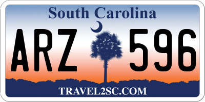 SC license plate ARZ596