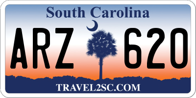 SC license plate ARZ620