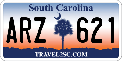 SC license plate ARZ621