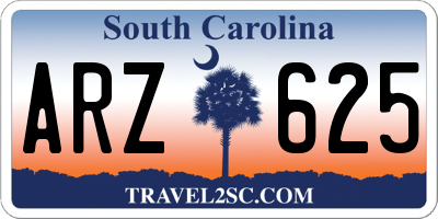 SC license plate ARZ625