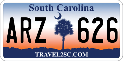 SC license plate ARZ626