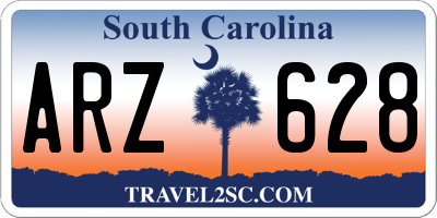 SC license plate ARZ628