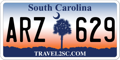 SC license plate ARZ629
