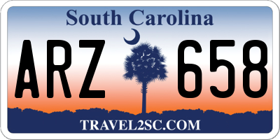 SC license plate ARZ658