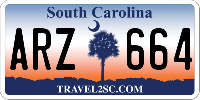 SC license plate ARZ664