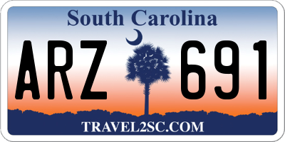 SC license plate ARZ691