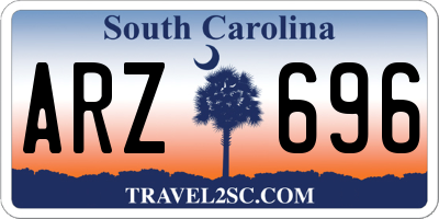 SC license plate ARZ696