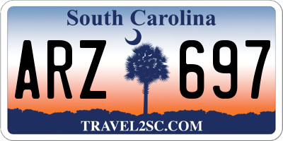 SC license plate ARZ697