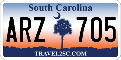 SC license plate ARZ705