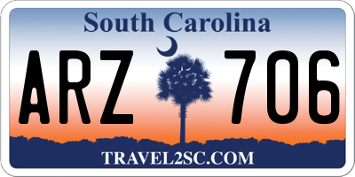 SC license plate ARZ706