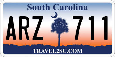 SC license plate ARZ711