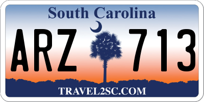 SC license plate ARZ713