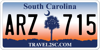SC license plate ARZ715