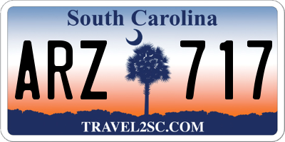SC license plate ARZ717