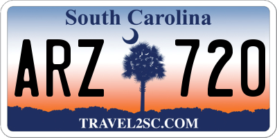 SC license plate ARZ720