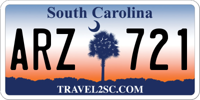 SC license plate ARZ721