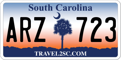 SC license plate ARZ723
